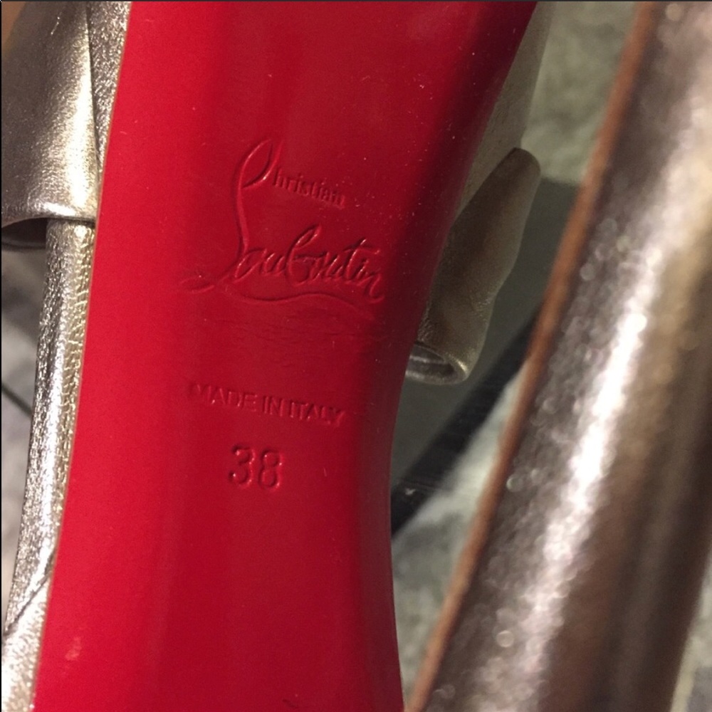 Christian Louboutin Volpi 150 - gold - Picture 7 of 8